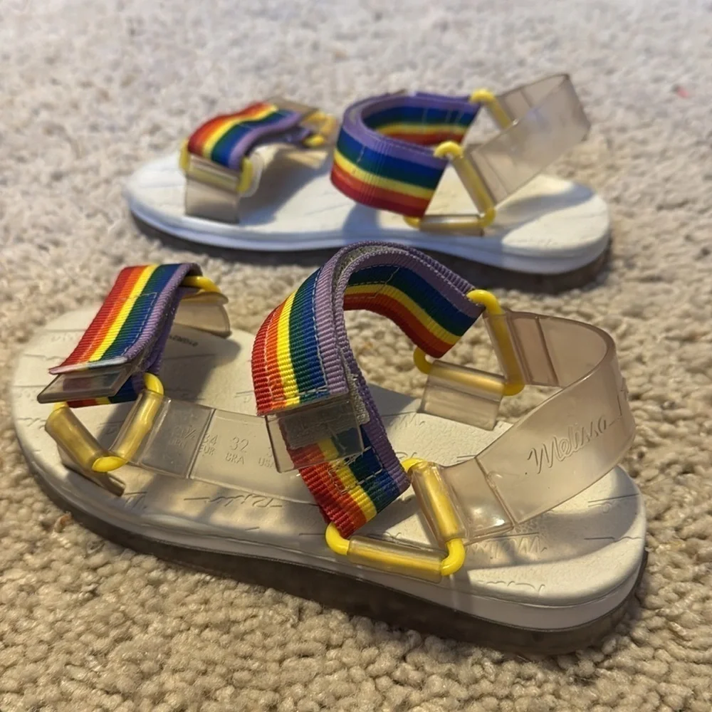Mini Melissa Papete and Rider Sandals Shoes